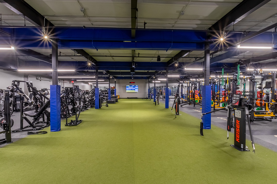 Interior of the SHADELANDS SPORTSMALL WEIGHT ROOM
