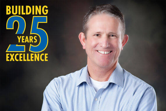 Larry Nelson Senior Project Manager Huff Construction Company Celebrating 25 Year Work Anniversary