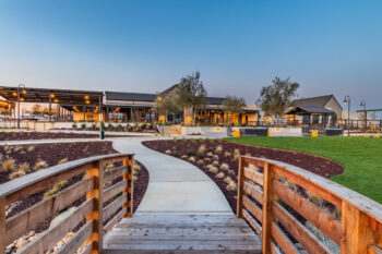 Exterior Photo of The Campus Clubhouse at The Collective Community in Manteca, CA.