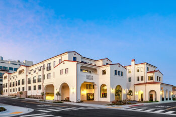 Exterior view of the completed Kimpton Mirador hotel in Pacific Grove. Photography by Arte Design & Marketing Company (artedesignco.com)