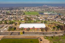 Aerial View of the Construction progress at Dream Courts Sports Complex in Pittsburg CA