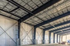 Interior view of the Construction progress at Dream Courts Sports Complex in Pittsburg CA